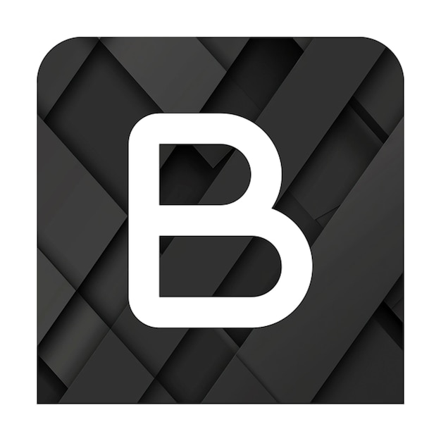 Photo image icons square b black rectangle background