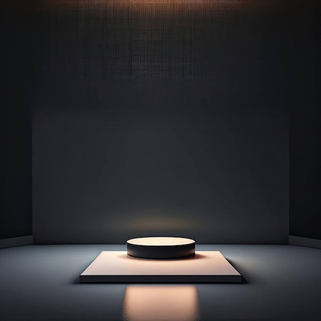 Photo image of an illuminated podium
