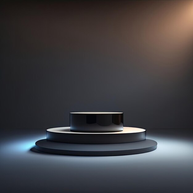 Image of an illuminated podium