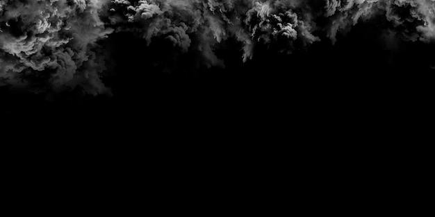 The image is a black and white representation of a dark cloudy sky It can be used as a background