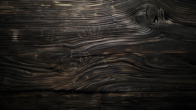 Photo the image is a dark wood texture with a knot in the center the wood grain is visible and the texture is rough