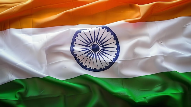 Photo the image is of the flag of india it is a tricolor flag with saffron white and green stripes