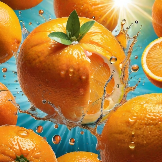 A image of a juicy orange