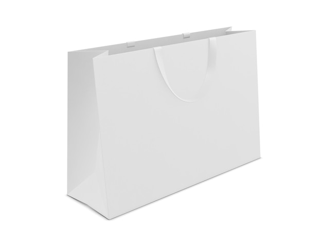 Photo an image of a large shop bag isolated on a white background