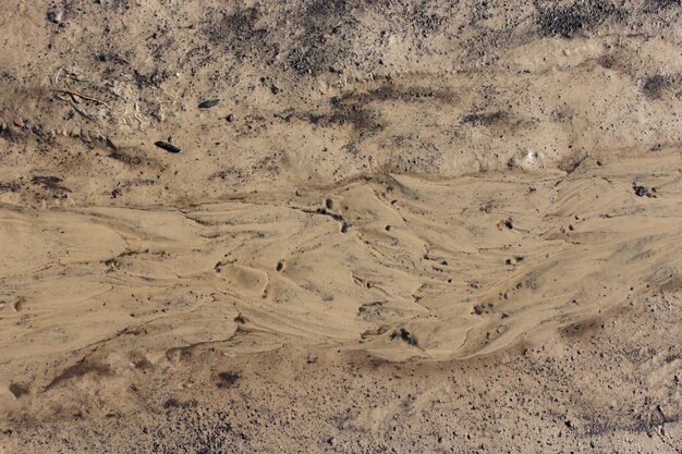 Image of layer of a dirt and mudflow