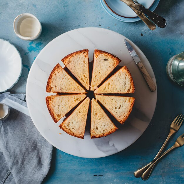 Image Light and airy sponge cake a sweet symphony in slices For Social Media Post Size