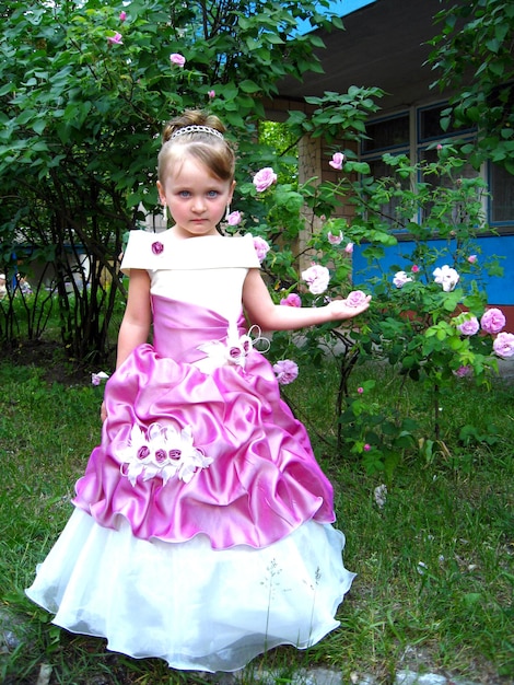 Image of little very beautiful girl princess