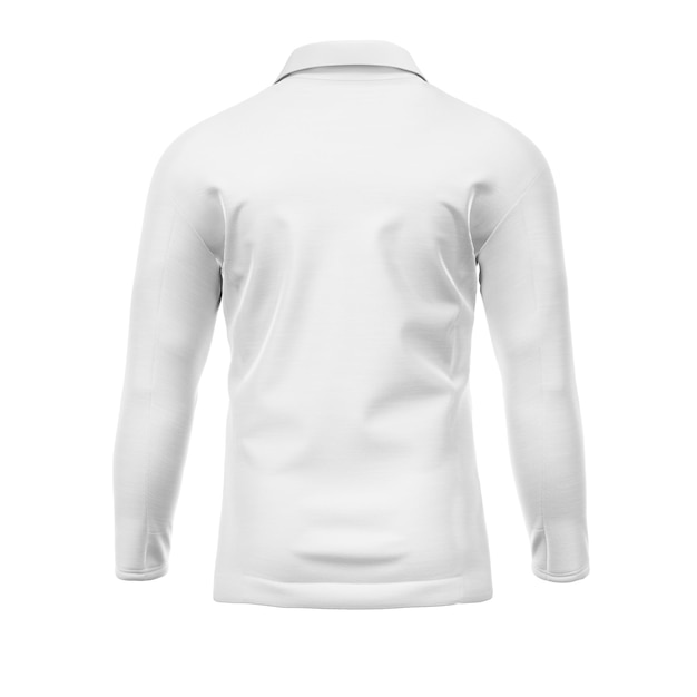 Photo a image of a long sleeve polo raglan isolated on a white background