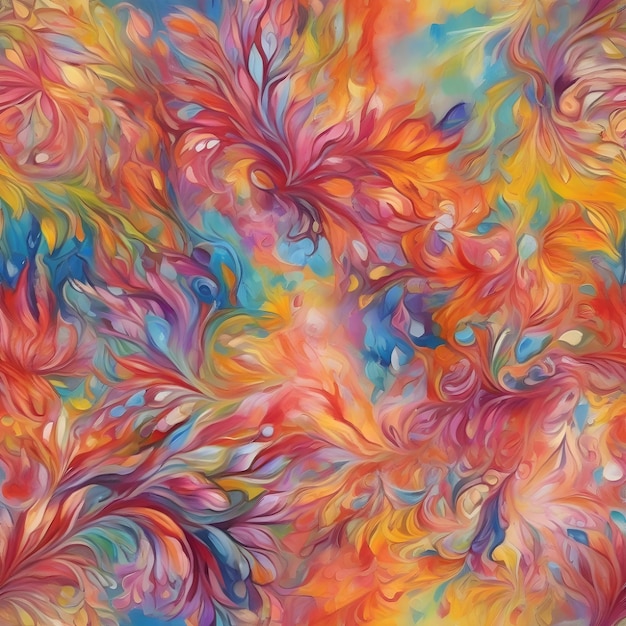 image of the majesticornateacrylicexploding prisms of vibrant dynamic colors of springtime
