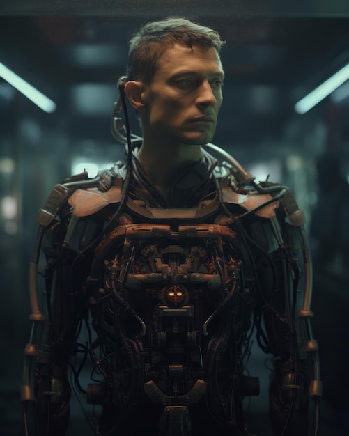 An image of a man in a futuristic suit