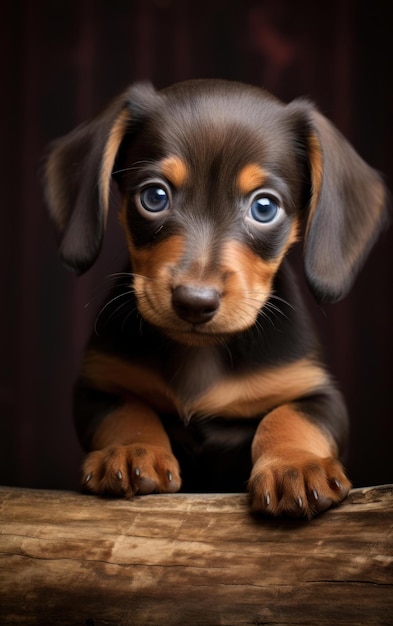 Photo a image of a miniature dachshund puppy