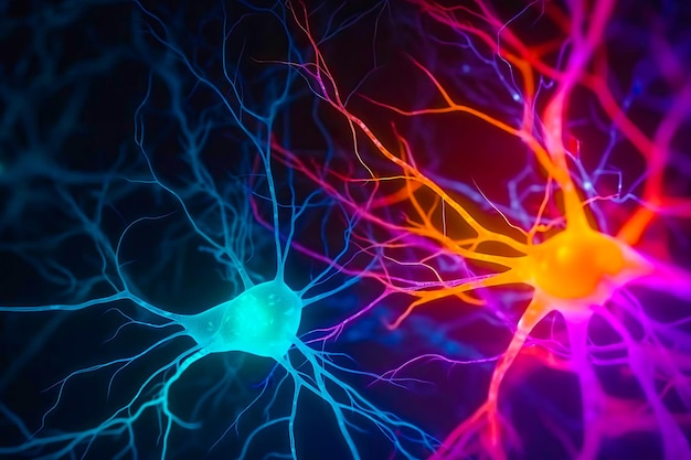 거울 뉴런 시스템과 같이 공감과 사회적 인지에 관여하는 뉴런의 이미지