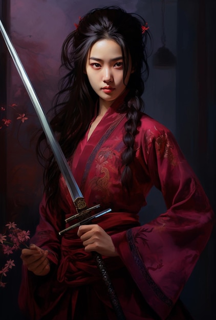 image of a ninja woman