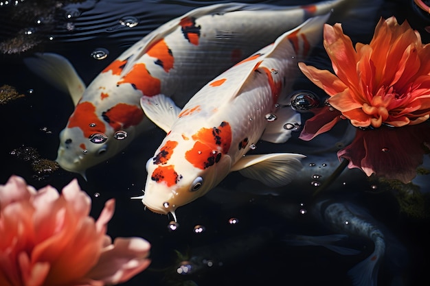 写真 コイ池の魚の画像