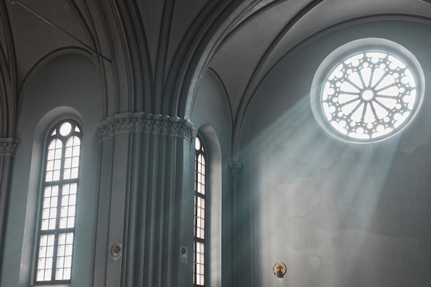 Photo image of old architectural building with beautiful windows