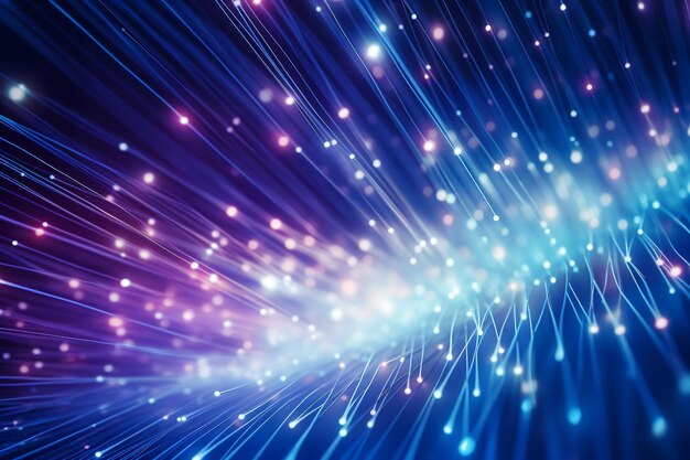 Image of optical fiber and optical line