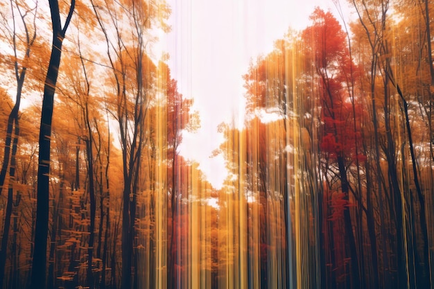 an image of an orange and yellow forest