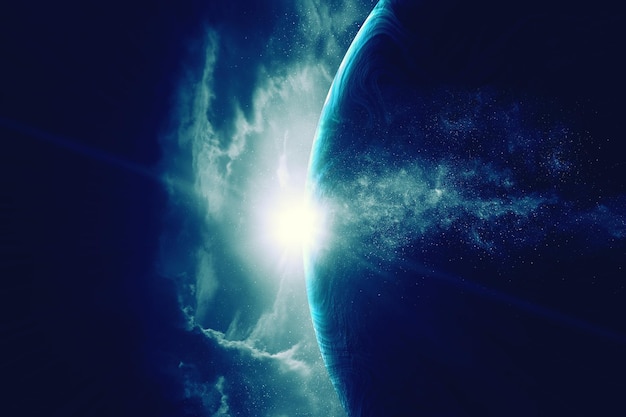 宇宙のイメージ。ミクストメディア。 NASAによって提供された画像の要素