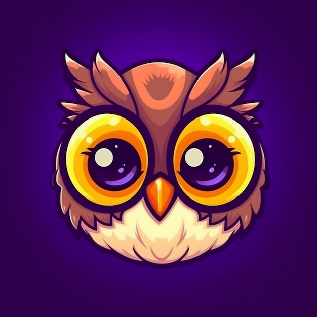 Photo image owl face clipart