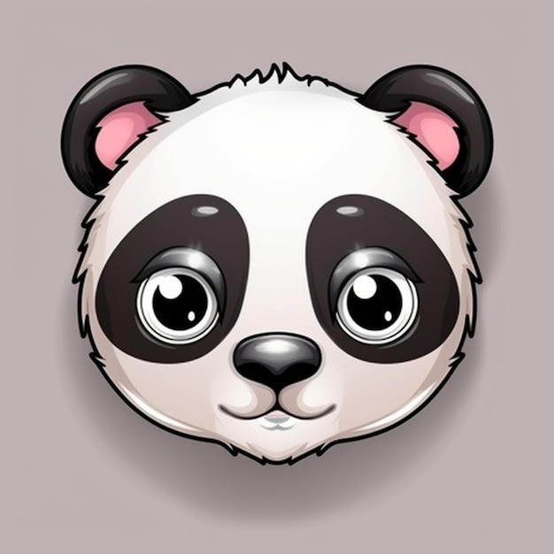 Foto immagine faccia di panda clipart