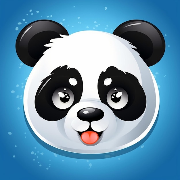 Foto immagine faccia di panda clipart