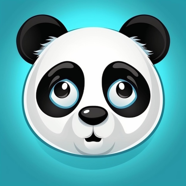 Foto immagine faccia di panda clipart