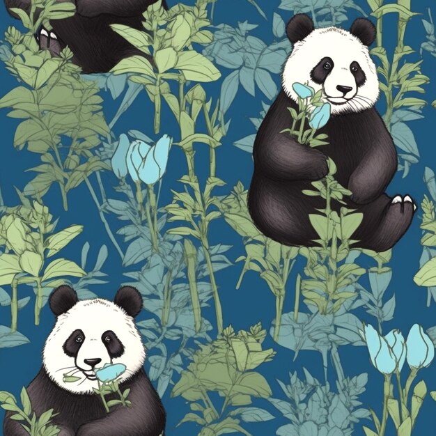 Foto immagine di panda