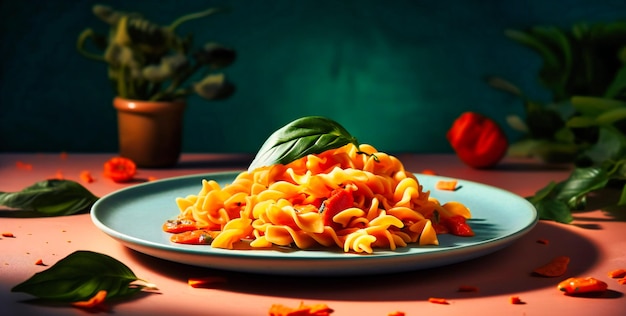 an image of a pasta dish on a plate