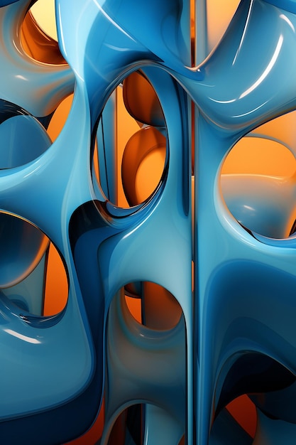 image of a pattern with colors in the style of rendered in cinema4d