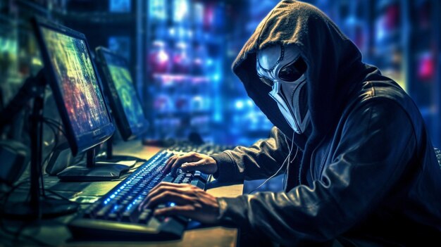 Image of Person like Hacker HDR