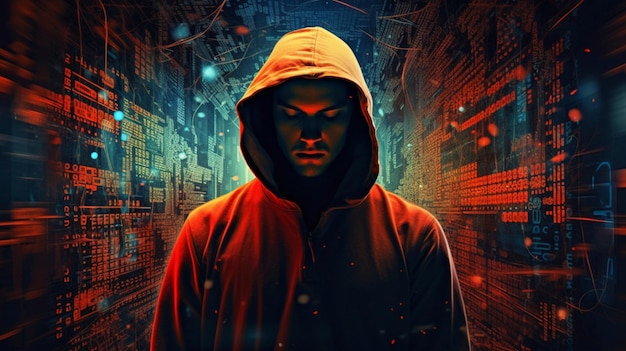 Image of Person like Hacker HDR