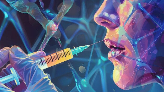 an image of a person receiving a vitamin infusion as a biohacking od for promoting dna repair and