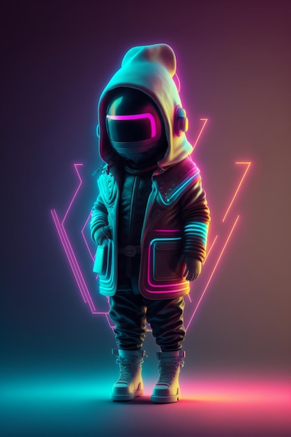 An image of a person in a space suit generative ai