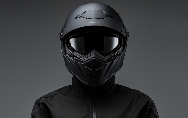 Image of a Person with a Motorbike Helmetquot Generative AI