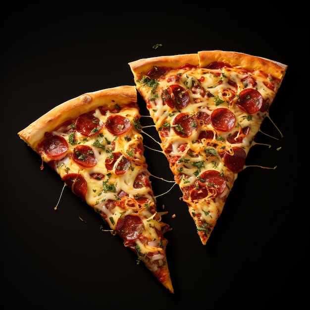 Image of pizza slices