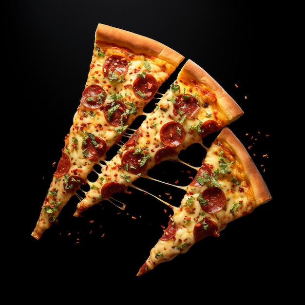 Image of pizza slices