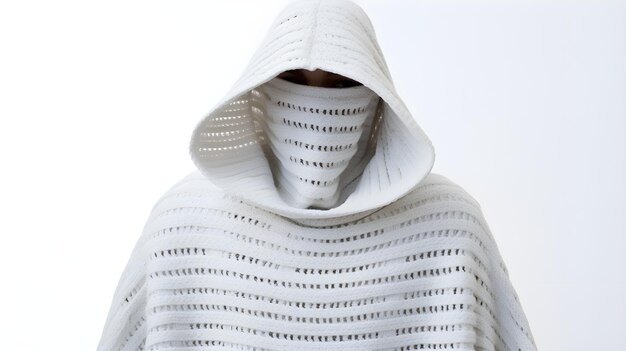 The image of a Poncho On pristine white background