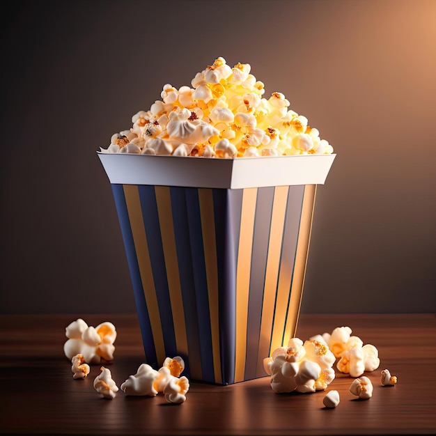 Image of a popcorn box