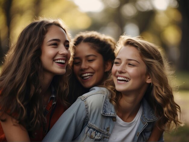 Image portraying a group of teenager