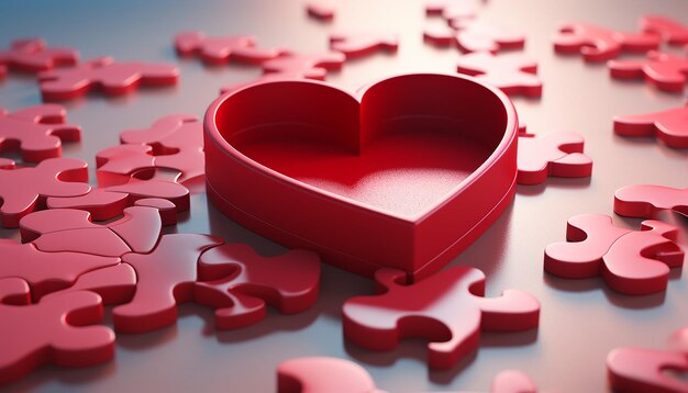 Image of puzzle pieces forming a heart