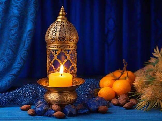 image of a Ramzan beautiful lamp