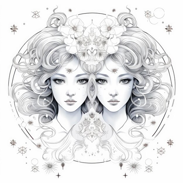 Image representing the zodiac sign of gemini