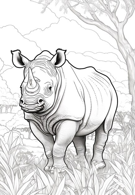 Photo image of rhinoceros