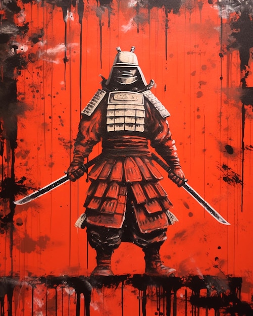 Foto immagine del samurai