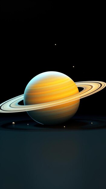 Foto un'immagine di saturno scattata dallo spazio