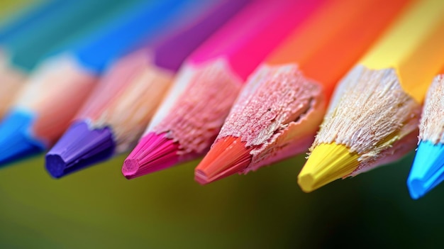 An image of set of color pencils