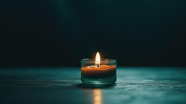 image of a shining candle on a plain background