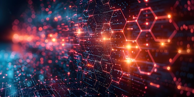 image showing a network of interconnected data points with various technologyrelated terms like data science and artificial intelligence concept data visualization technology network