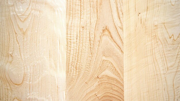 The image shows a close up of a wooden cutting board The wood has a light brown color and a smooth texture