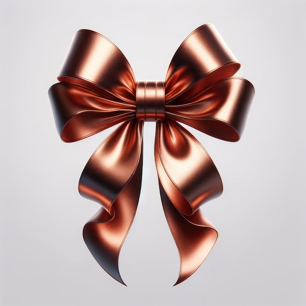 image of a single elegant ribbon bow